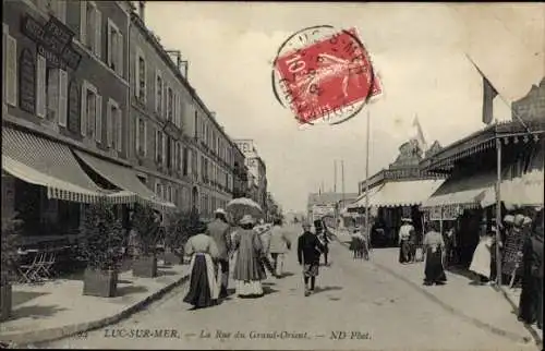 Ak Luc sur Mer Calvados, La Rue du Grand Orient