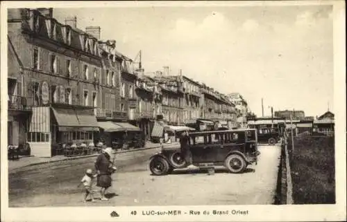 Ak Luc sur Mer Calvados, Rue du Grand Orient