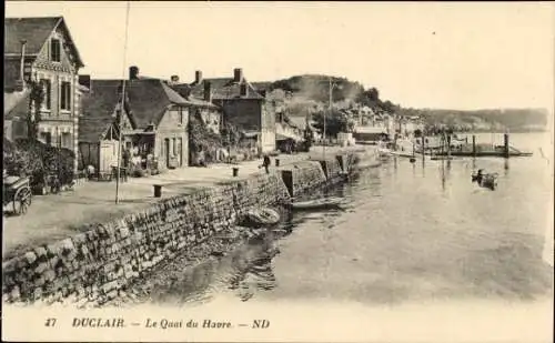 Ak Duclair Seine-Maritime, Quai du Havre