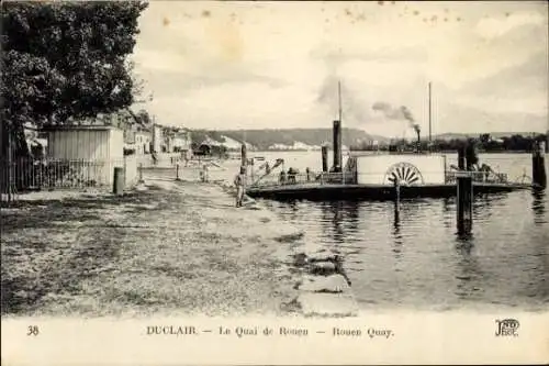 Ak Duclair Seine-Maritime, Quai de Rouen