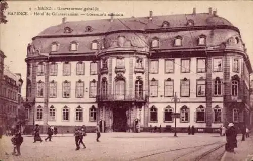 Ak Mainz am Rhein, Gouvernementgebäude