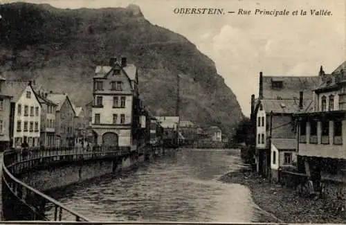 Ak Oberstein an der Nahe, Teilansicht