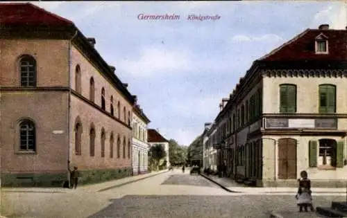 Ak Germersheim am Rhein, Königstraße