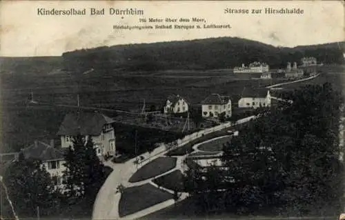 Ak Bad Dürrheim im Schwarzwald, Kindersolbad, Straße zur Hirschhalde