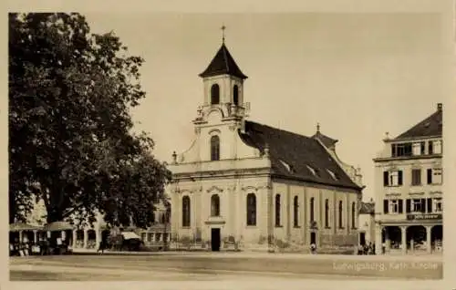 Ak Ludwigsburg in Württemberg, Katholische Kirche