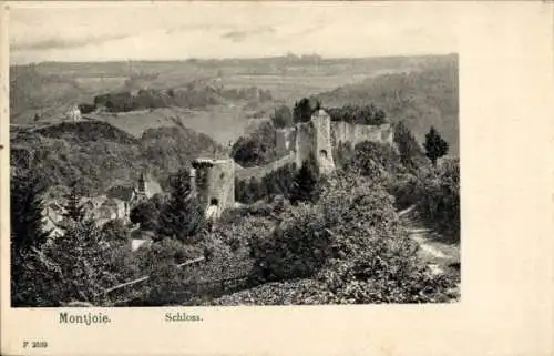 Ak Monschau Montjoie in der Eifel, Schloss, Panorama