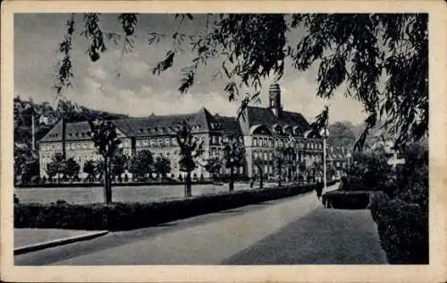 Ak Saarbrücken im Saarland, Hindenburganlagen, Stadthalterei