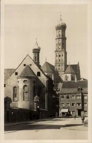 Ak Augsburg in Schwaben, St. Margareth, Ulrichsmünster, Aufnahme von Rolf Kellner