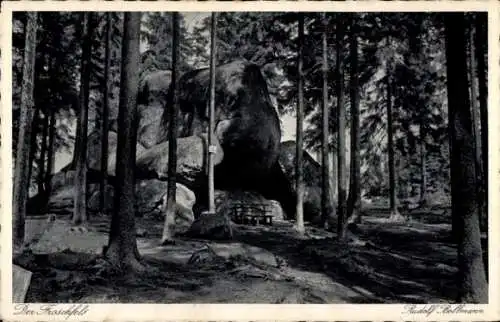 Ak Ilsenburg im Harz, Froschfels, Froschfelsen