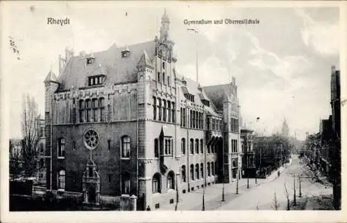 Ak Rheydt Mönchengladbach Niederrhein, Gymnasium, Oberrealschule