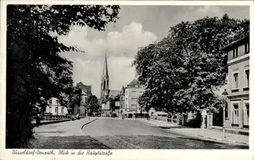 Ak Benrath Düsseldorf am Rhein, Hauptstraße, Kirche