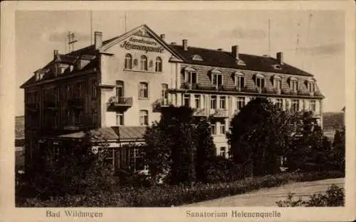 Ak Bad Wildungen,  Sanatorium Helenenquelle