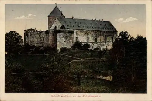 Ak Waldeck am Edersee Hessen, Schloss Waldeck