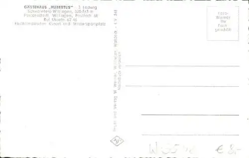 Ak Schwalefeld Willingen Upland Waldeck, Gästehaus Hubertus, Gastraum