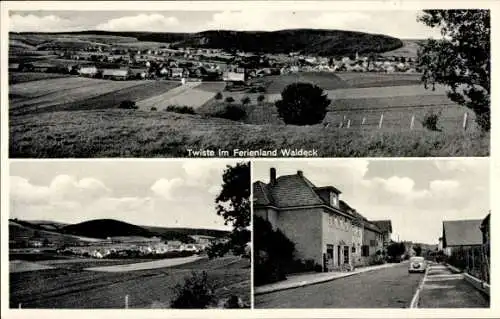 Ak Twiste Twistetal Hessen, Gesamtansicht, Straßenansicht