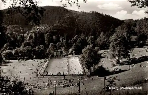 Ak Triberg im Schwarzwald, Waldsportbad