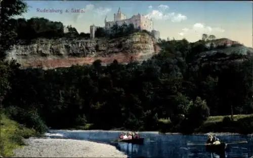 Ak Bad Kösen Naumburg an der Saale, Rudelsburg