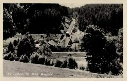 Ak Oberweißbach im Weißbachtal Thüringen, Bergbahn