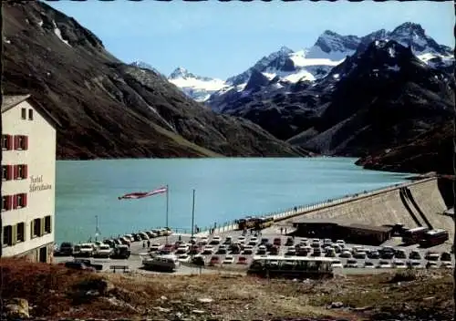 Ak Montafon Vorarlberg, Bieler Höhe, Hotel Silvrettasee, Piz Buin