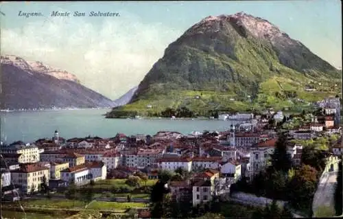 Ak Lugano Kanton Tessin, Monte San Salvatore, Panorama