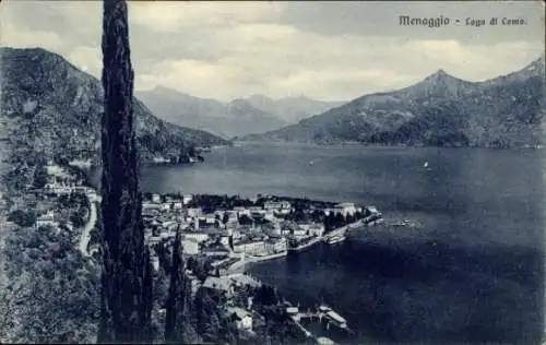 Ak Menaggio Lago di Como Lombardia, Panorama