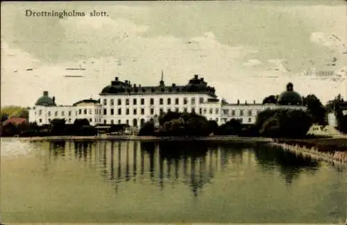 Ak Drottningholm Schweden, Schloss