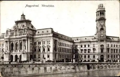 Ak Oradea Oradea Nagyvárad Rumänien, Rathaus