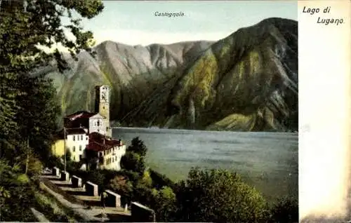 Ak Lago di Lugano Tessin Schweiz, Castagnola