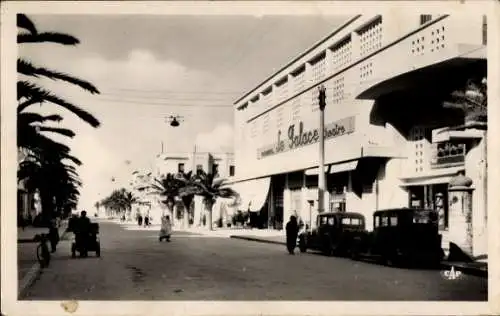 Ak Sousse Tunesien, Avenue du 12 Avril 1943, Le Palace Theatre, Kino, Automobile