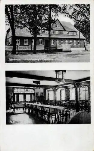 Ak Ramelsloh Seevetal in Niedersachsen, A. Scharfenbergs Gasthaus, Pension, Saal