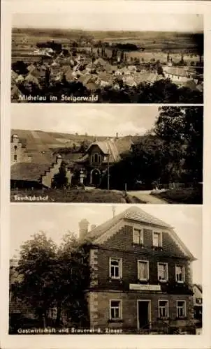 Ak Michelau im Steigerwald Unterfranken, Sauchachshof, Gastwirtschaft, Brauerei B. Zinser