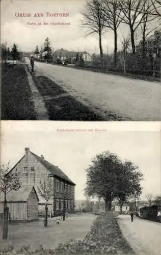 Ak Roetgen in der Eifel, An der Oberförsterei, Katholische Schule, Kapelle