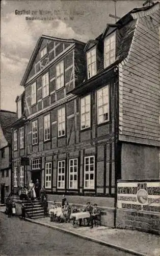 Ak Bodenwerder an der Weser, Gasthof zur Weser