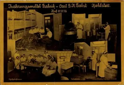 Ak Hamburg Wandsbek Rahlstedt, Carl G. R. Pabst, Nahrungsmittel-Fabrik