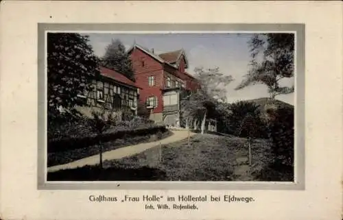 Ak Eschwege an der Werra Hessen, Gasthaus Frau Holle im Höllental