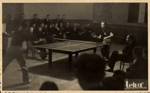 Foto Ak Riga Lettland, Tischtennis, Balti Turnier 1938