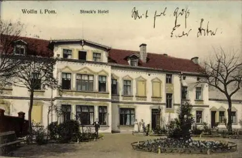 Ak Wolin Wollin Pommern, Strack's Hotel