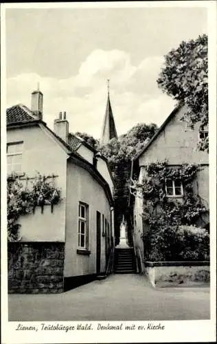 Ak Lienen im Tecklenburger Land, Denkmal, Ev. Kirche