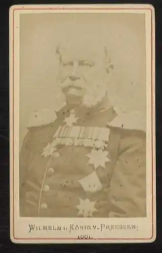 CdV Portrait König Wilhelm I. von Preußen