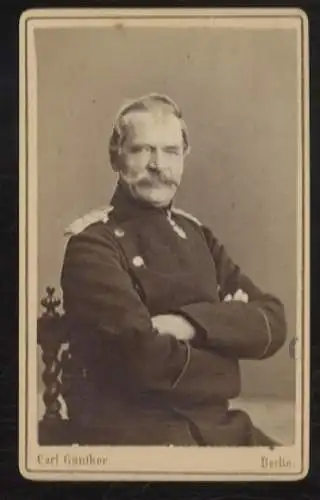 CdV Portrait Albrecht Theodor Emil v. Roon, Kriegsminister v. Preußen, Generalfeldmarschall