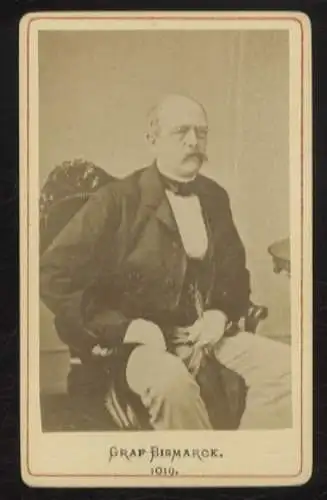 CdV Portrait Graf Otto von Bismarck