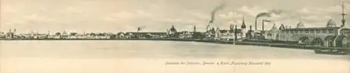 Klapp Ak Düsseldorf am Rhein, Industrie und Gewerbeausstellung 1902, Panorama