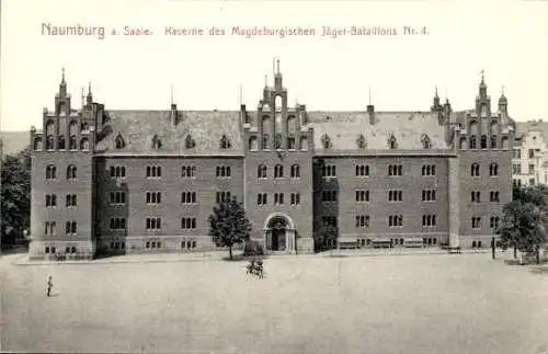 Ak Naumburg an der Saale, Kaserne des Magdeburgischen Jäger-Bataillons Nr. 4