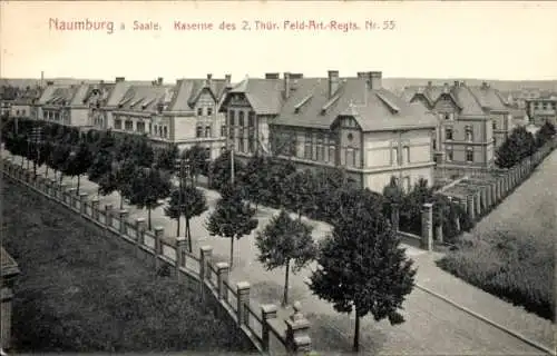 Ak Naumburg an der Saale, Kaserne des 2. Thür. Feld-Art.-Regts. Nr. 55