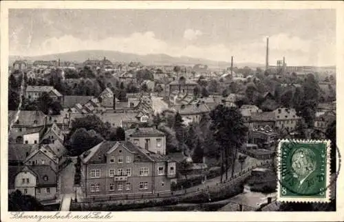 Ak Schwarzenbach an der Saale Oberfranken, Gesamtansicht