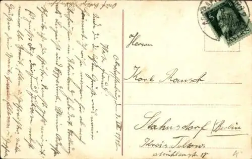 Ak Aschaffenburg in Unterfranken, Herstaltor