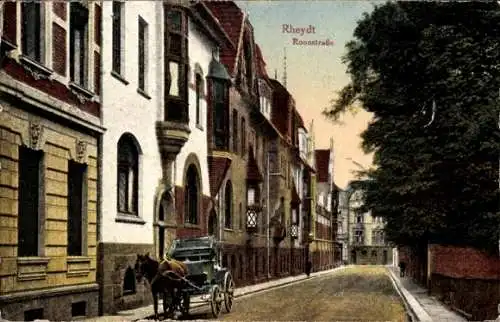 Ak Rheydt Mönchengladbach am Niederrhein, Roonstraße, Kutsche