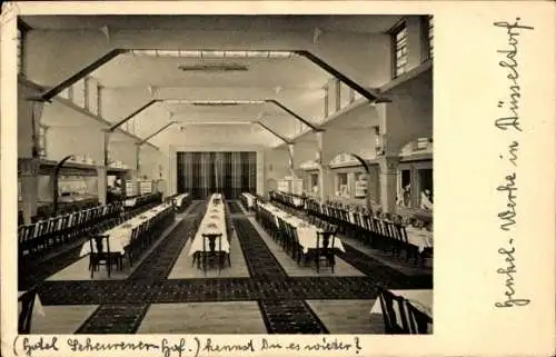 Ak Holthausen Düsseldorf, Hotel Scheurener Hof, Innenansicht, Gesoleisaal, Henkel-Werke