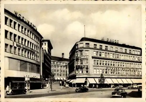 Ak Bochum, Geschäftshäuser in der Massenbergstraße