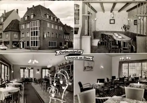 Ak Emmerich am Niederrhein, Gaststätte Dortmunder Eck, Speiseraum
